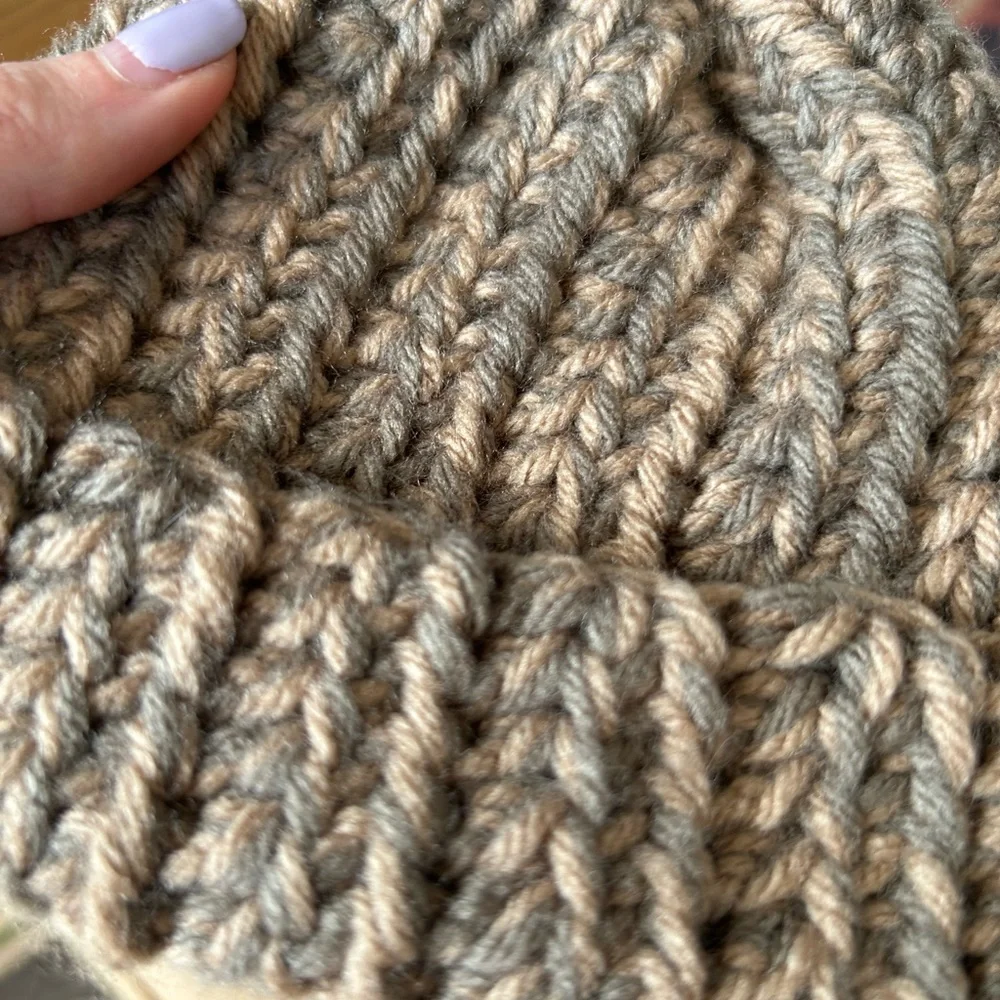 Crochet newborn beanie